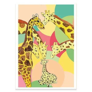 Welcome Little One Giraffe Greetings Card By Wildflower Cards