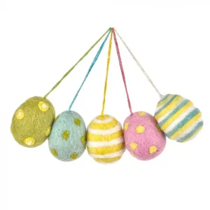 Felt Easter Egg Hanging Decorations by Felt So Good