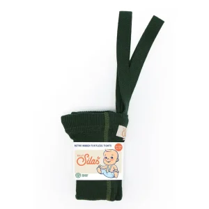 Footless Tights With Braces in Dark Forest Green by Silly Silas