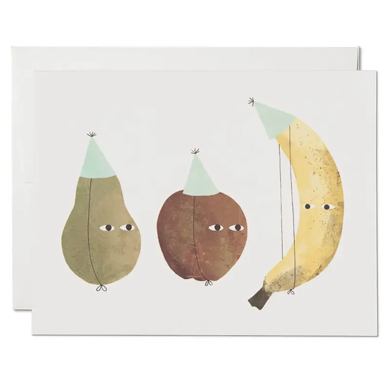 Fruit Party Greetings Card by Red Cap Cards