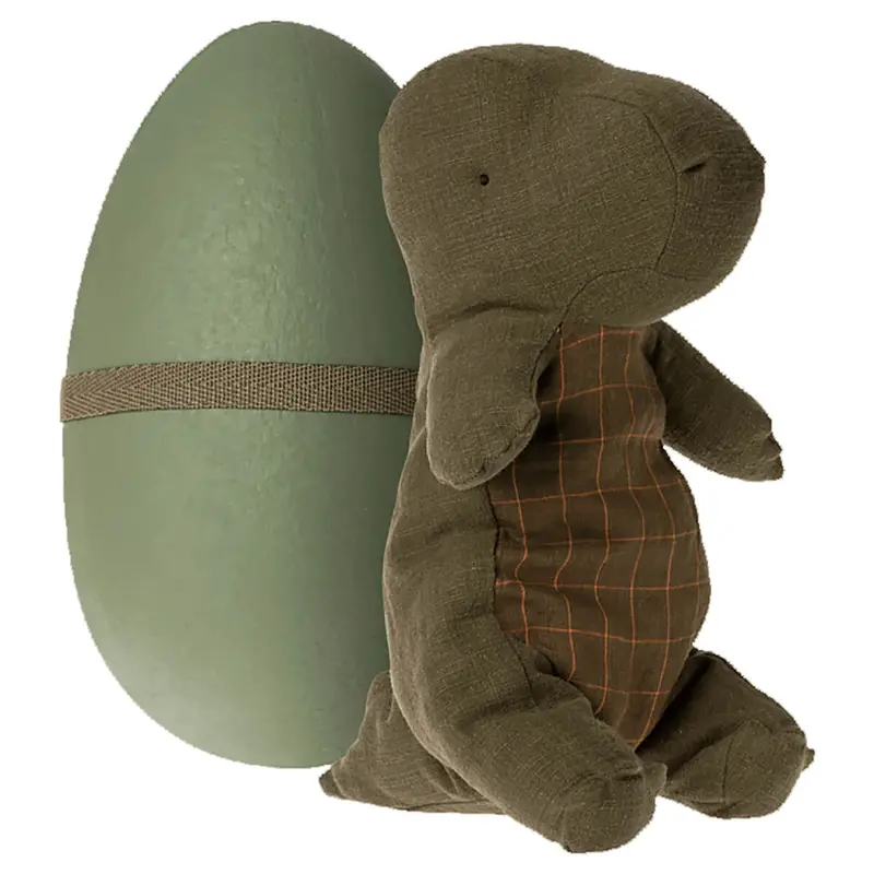 Gantosaurus In An Egg in Forest Green (Medium) by Maileg