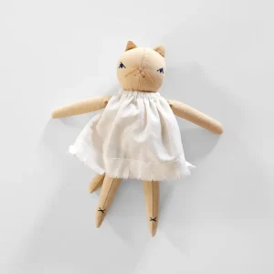 Gracie Little Cat in Straw by Polka Dot Club