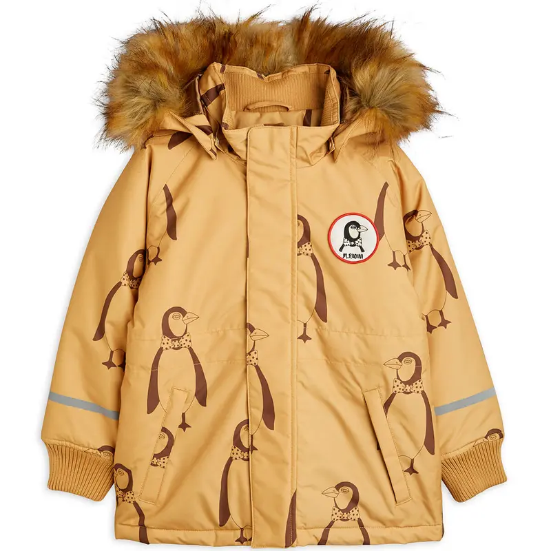 K2 Penguin Parka in Beige by Mini Rodini