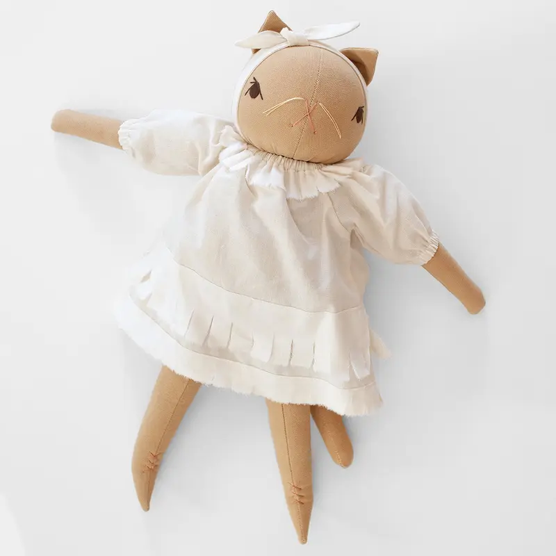 Mae Large Cat in Straw by Polka Dot Club