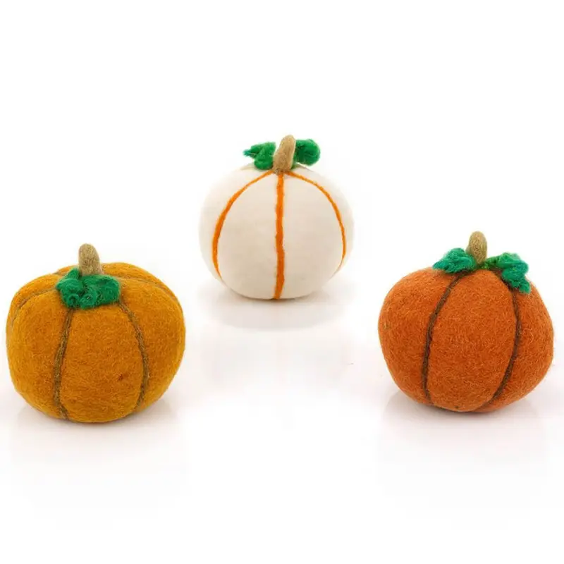 Medium Pumpkins Halloween Decorations (14cm) by Felt So Good
