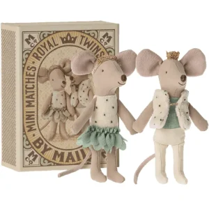 Royal Baby Mice Twins in a Matchbox by Maileg