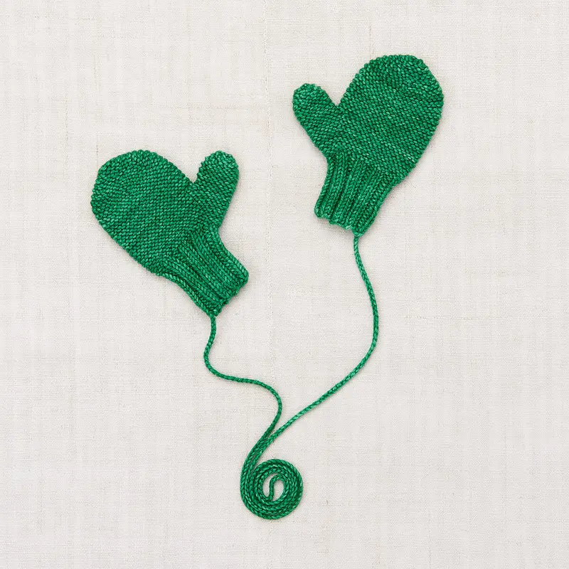Safe Harbour Mittens in Bottle Green by Misha & Puff - Last One In Stock - 6-8 Years