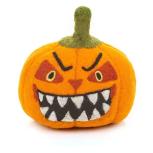 Scary Pumpkin Halloween Decoration by Felt So Good