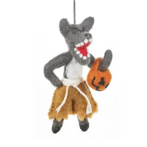 Werewolf Hanging Halloween Decoration by Felt So Good