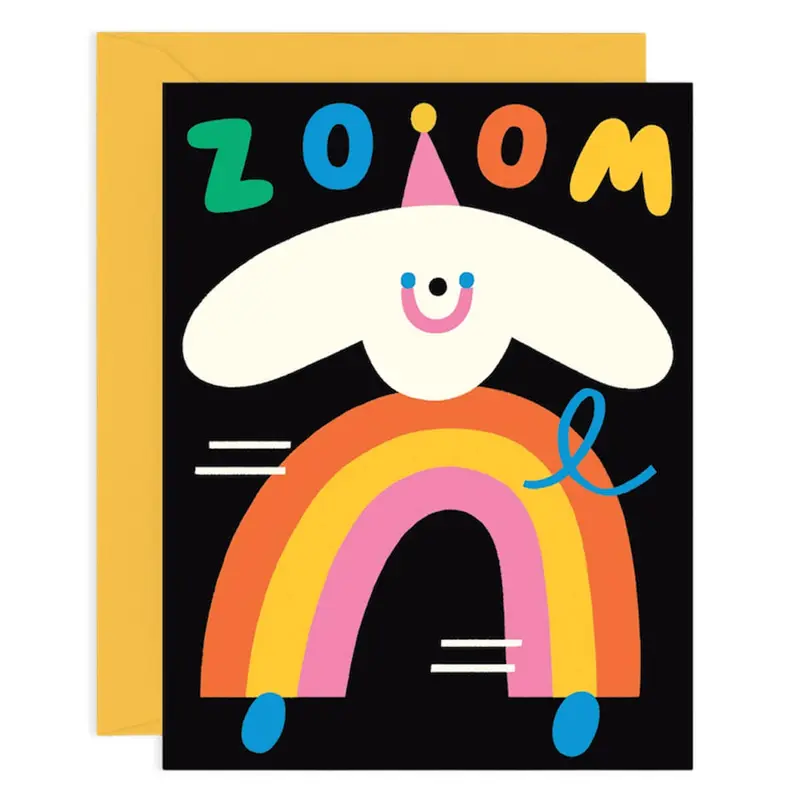 Zoom Greetings Card by Susie Hammer for Wrap