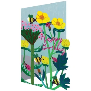 Bees And Ladybirds Laser Cut Greetings Card By Roger La Borde