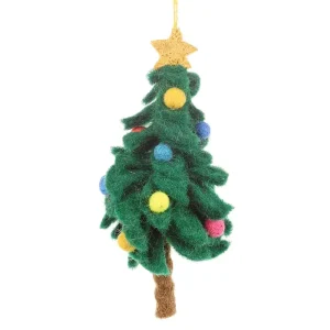 Colourful Christmas Tree Hanging Decoration by Felt So Good