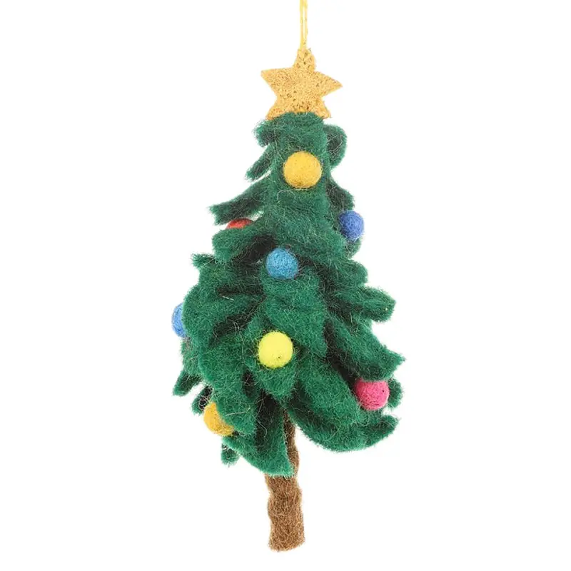 Colourful Christmas Tree Hanging Decoration by Felt So Good