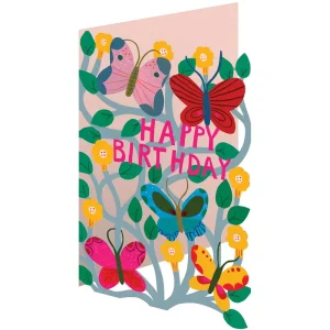 Fairytale Butterflies Laser Cut Greetings Card By Roger La Borde