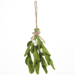 Mistletoe Sprig Hanging Christmas Decoration by Felt So Good