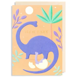 New Baby Dinosaur Greetings Card by Carrie May for Lagom Design