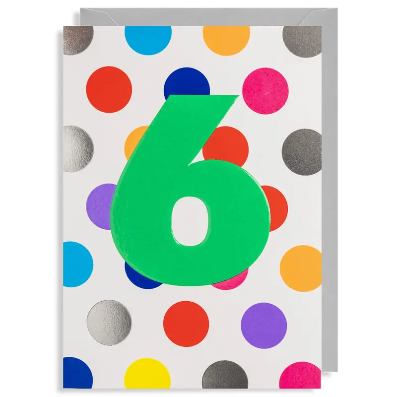 Number Six Greetings Card by Hold for Lagom Design