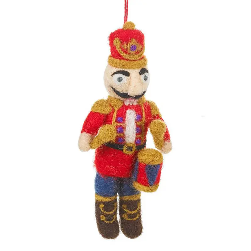 Nutcracker Ned Hanging Christmas Decoration by Felt So Good