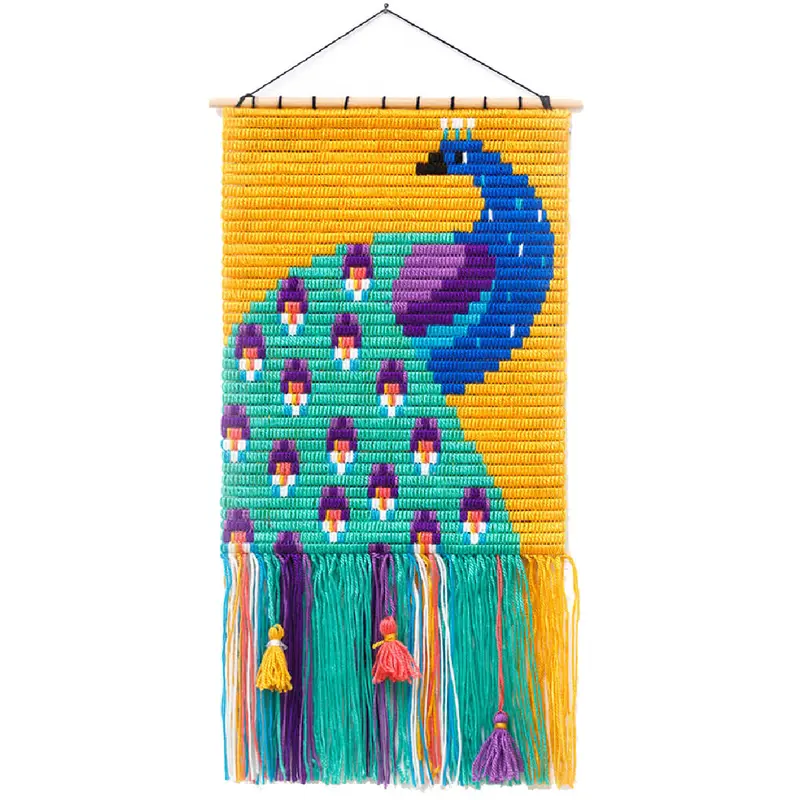 Peacock Wall Art Needlepoint Kit by Sozo