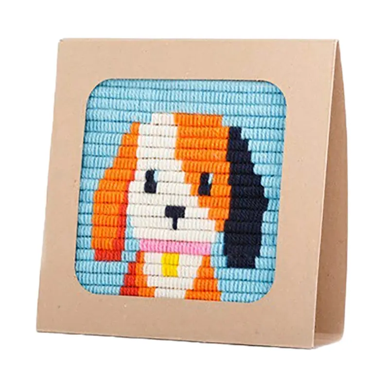 Puppy Picture Frame Needlepoint Kit by Sozo