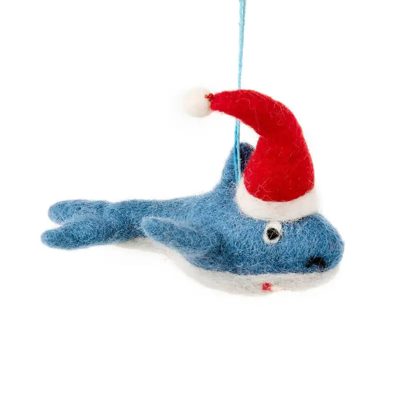 Santa Jaws Hanging Christmas Decoration by Felt So Good