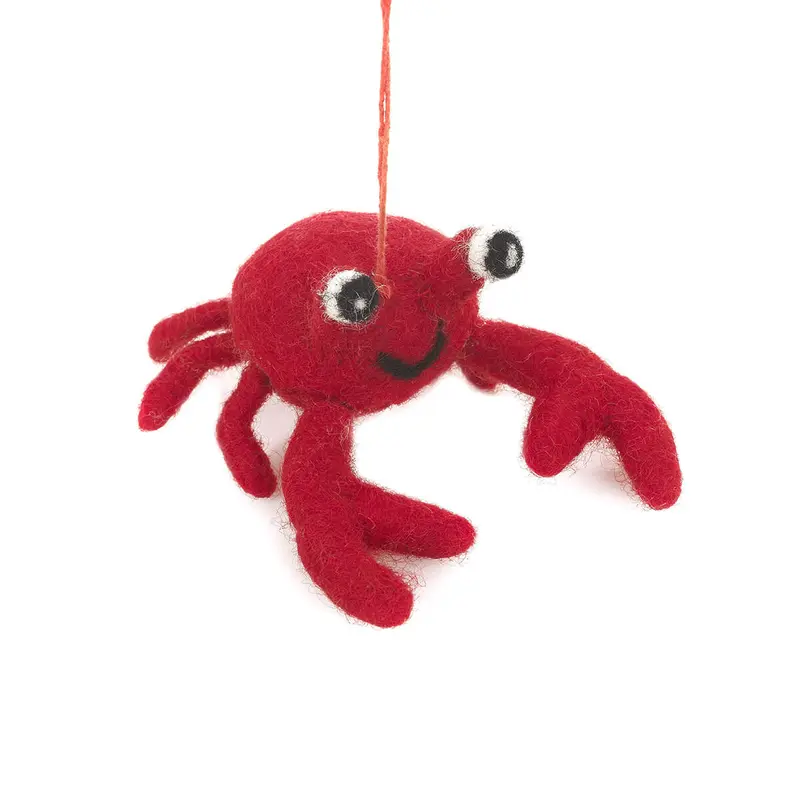 Sebastian Crab Hanging Decoration by Felt So Good