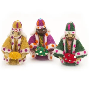 Three Wise Men Standing Christmas Decorations by Felt So Good