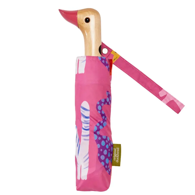 Arty Cats Umbrella in Fuchsia by Original Duckhead