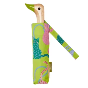 Arty Cats Umbrella in Lime by Original Duckhead
