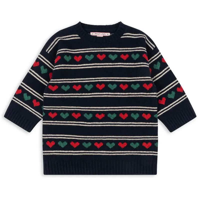 Belou Knit Dress in Heart by Konges Sljd