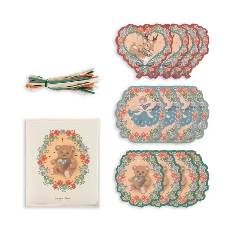 Christmas Gift Tag Set in Deer Diary / Teddy by Konges Sljd