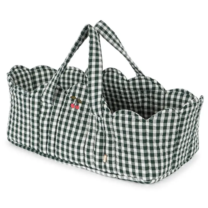 Doll Lift in Green Check by Konges Sljd