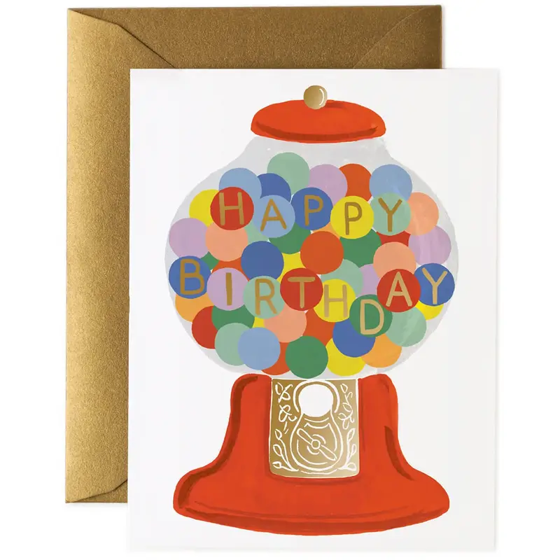 Gumball Birthday Greetings Card By Rifle Paper Co.
