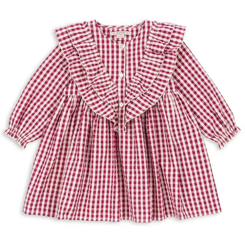 Kim Dress in Sangria / Butter Check by Konges Sljd