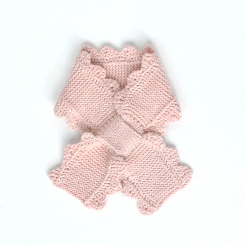 Lace Edge Keyhole Scarf in Blush by Iver & Isla
