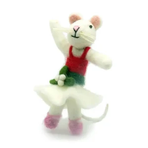 Mouse Lady Dancing 12 Days Of Christmas Hanging Christmas Decorations by Amica