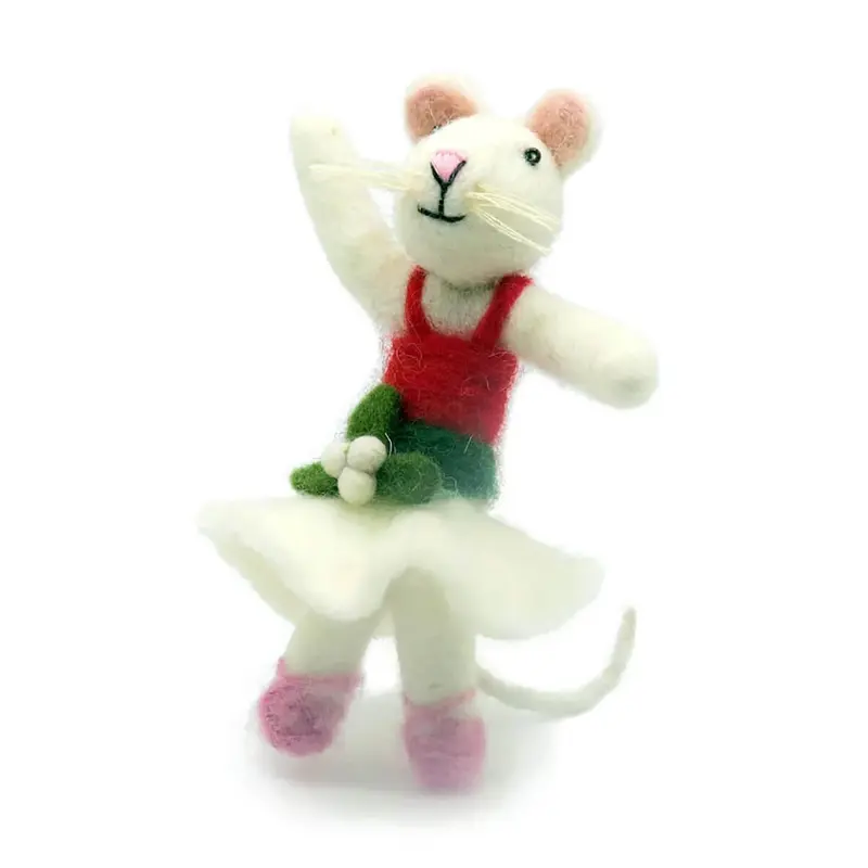 Mouse Lady Dancing 12 Days Of Christmas Hanging Christmas Decorations by Amica