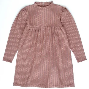 Pima Frill Neck Dress in Wallpaper Lace Floral by Iver & Isla