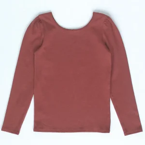 Pima Puff Ballet Top in Madder Root by Iver & Isla