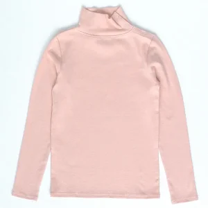 Pima Snap Turtleneck in Blush by Iver & Isla