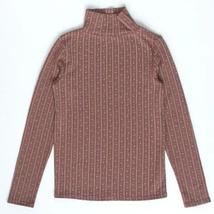 Pima Snap Turtleneck in Wallpaper Lace Floral by Iver & Isla