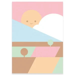 Beautiful Day Greetings Card by Dicky Bird