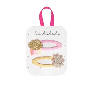 Cloud And Sun Hair Clips by Rockahula