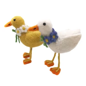 Ducklings With Daisy Chains Hanging Decorations by Amica