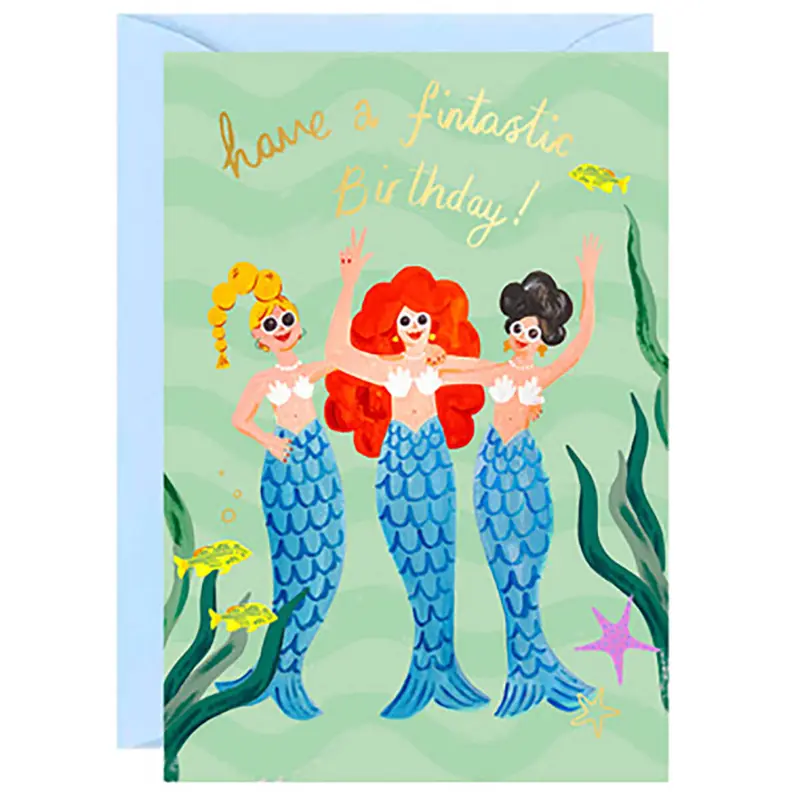 Fintastic Birthday Greetings Card by Ickaprint