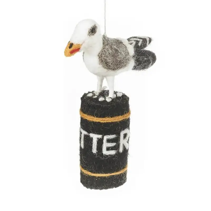 Hangry Seagull Hanging Decoration by Felt So Good