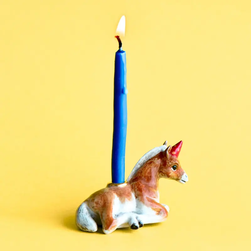 Horse Ceramic Cake Topper by Camp Hollow