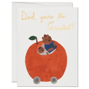Orange Car Father's Day Greetings Card by Red Cap Cards