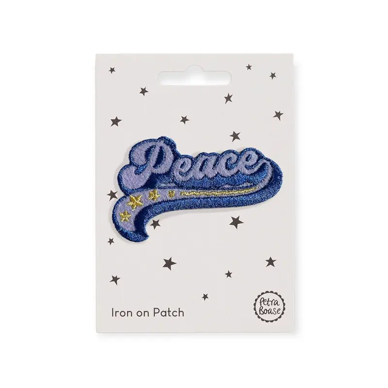 Peace Iron On Patch by Petra Boase