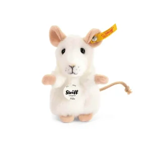 Pilla Mouse (10cm) in White by Steiff